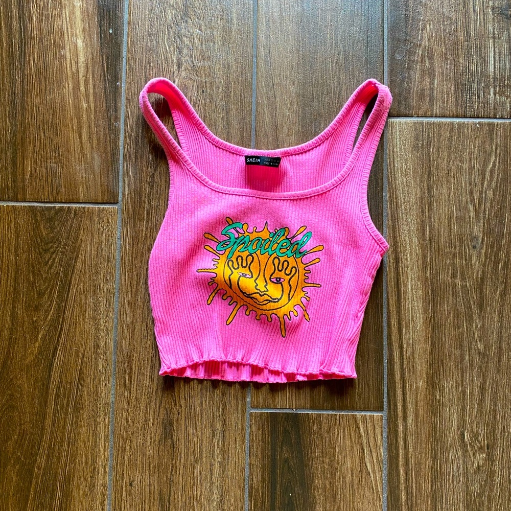 Sublime SHEIN crop top hot pink size medium